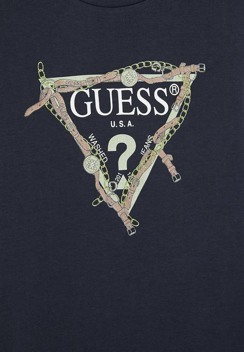 GUESS - 3/4 sleeves interlock dress - blackened blue