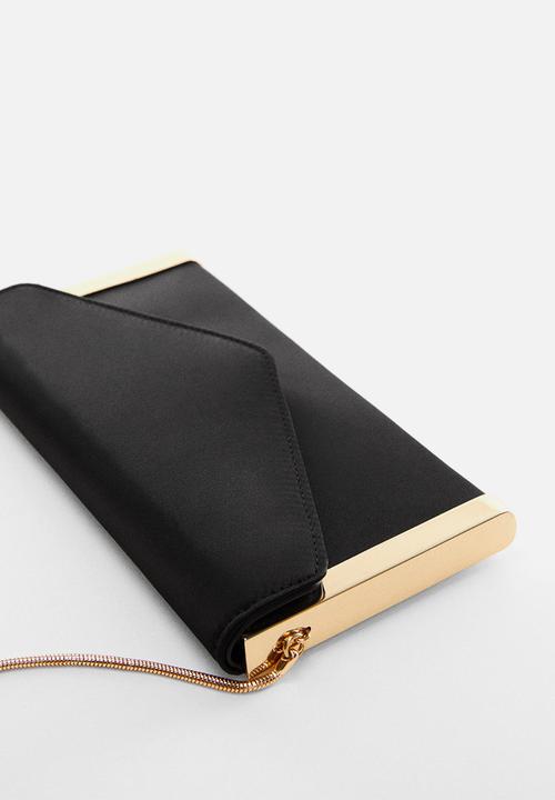MANGO - Bag scarlet - black