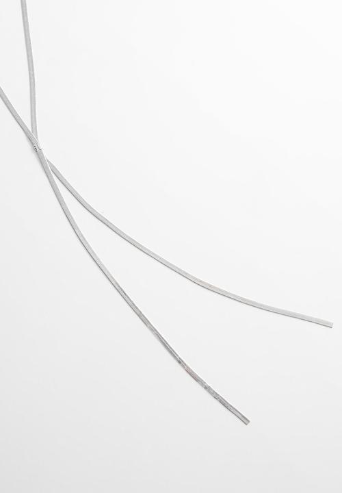 MANGO - Necklace tracy-- silver