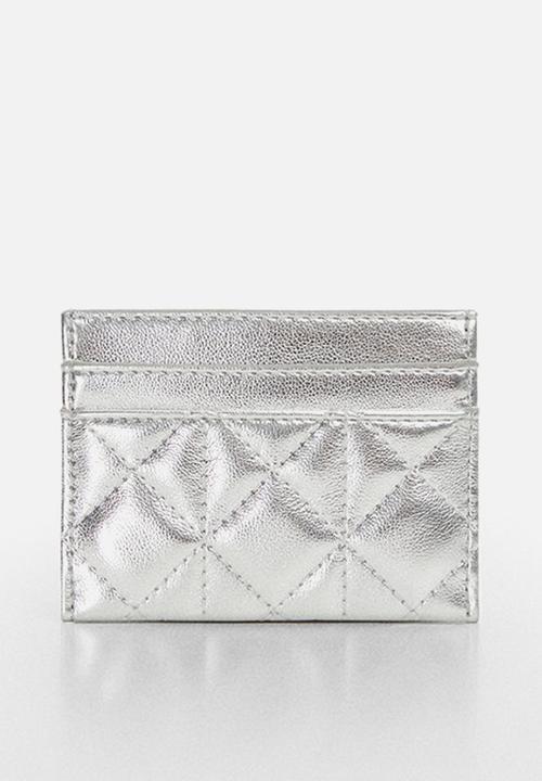 MANGO - Card holder Quark - Silver