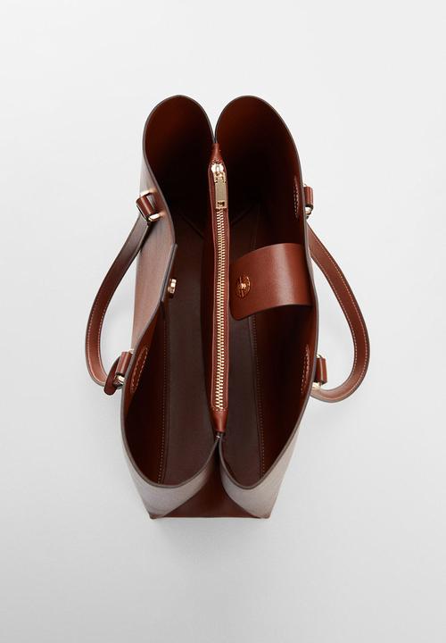 MANGO - Bag bello-cu - medium brown