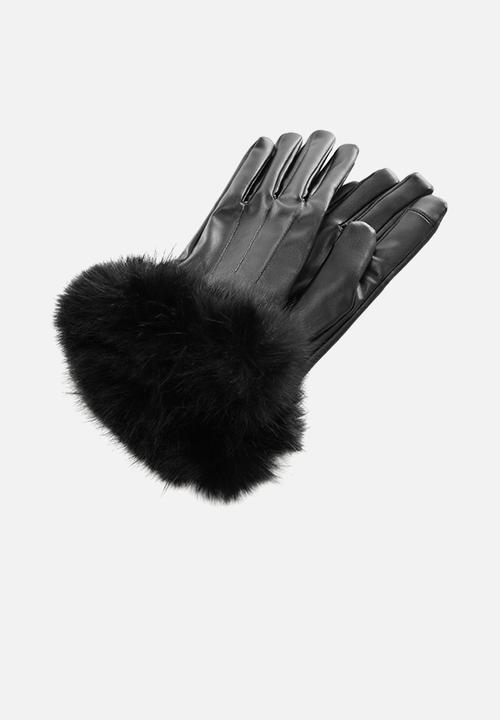 MANGO - Gloves Ottob-Black
