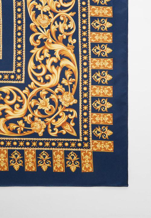 MANGO - Neck scarf Medea-Navy