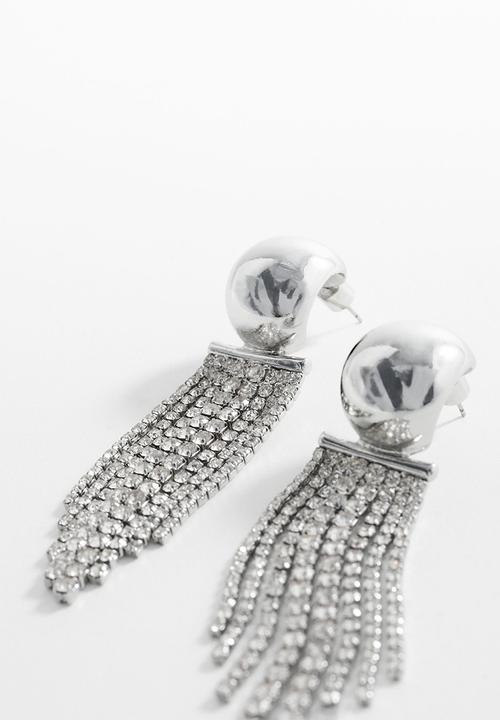MANGO - Earrings nat-pl - silver