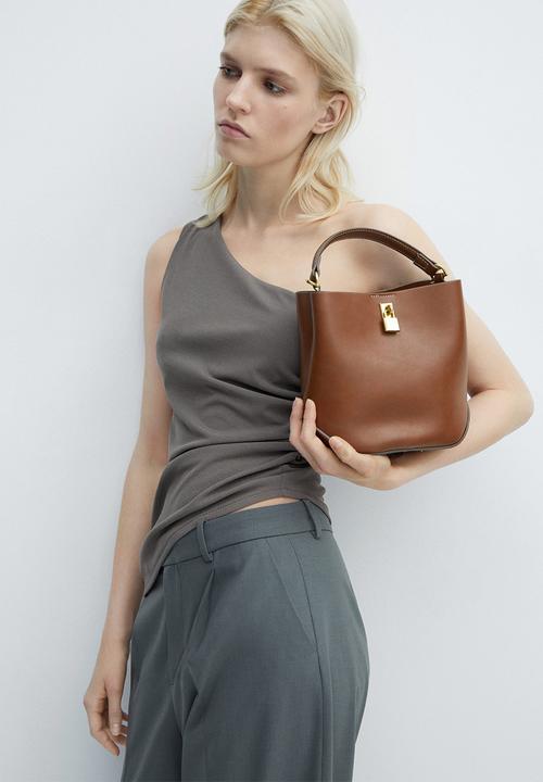 MANGO - Bag miguel - medium brown