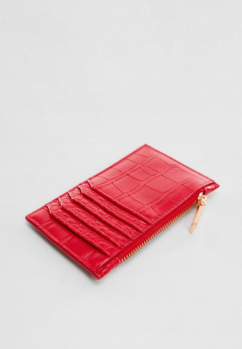 MANGO - Card holder oscar - red