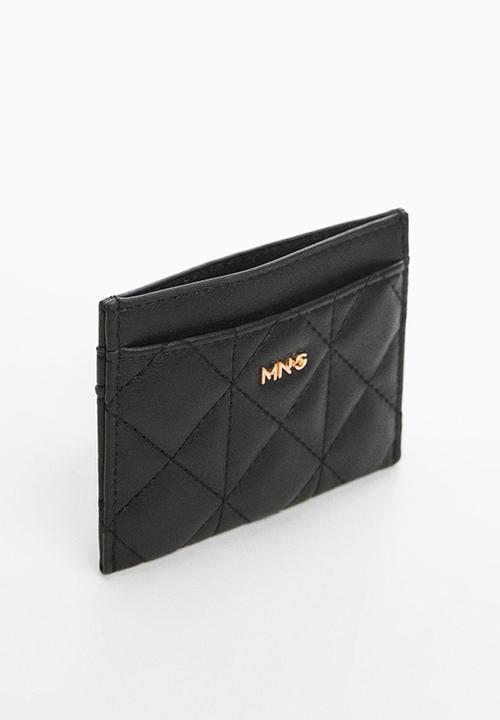 MANGO - Card holder Quark - Black