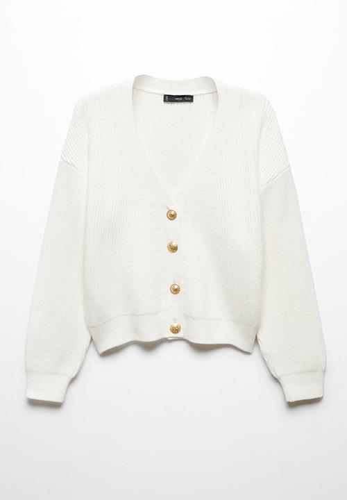 MANGO - Cardigan Elegante - Natural