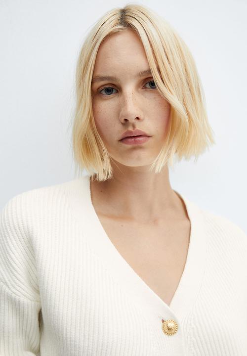 MANGO - Cardigan Elegante - Natural