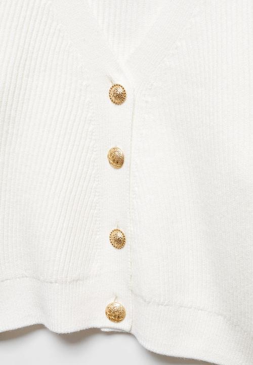 MANGO - Cardigan Elegante - Natural