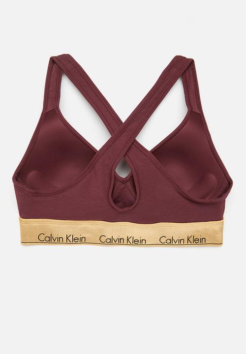 Calvin Klein - Bralette lift - tawny port
