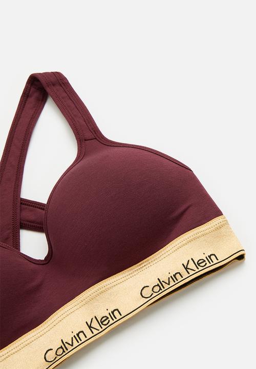 Calvin Klein - Bralette lift - tawny port