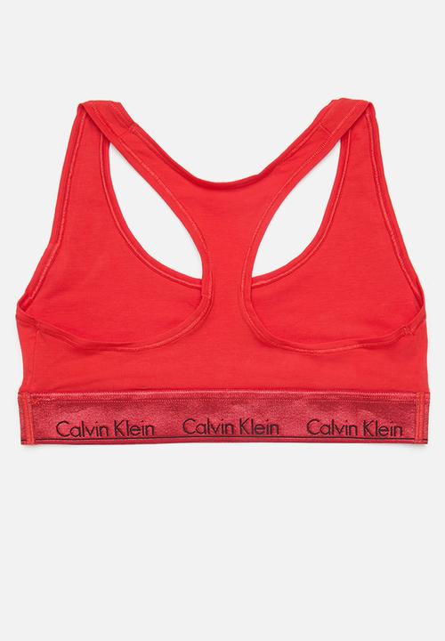 Calvin Klein - Unlined bralette - rouge