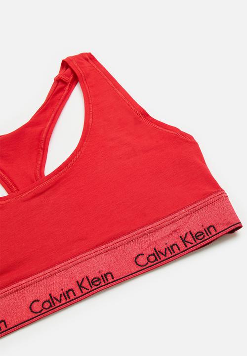Calvin Klein - Unlined bralette - rouge