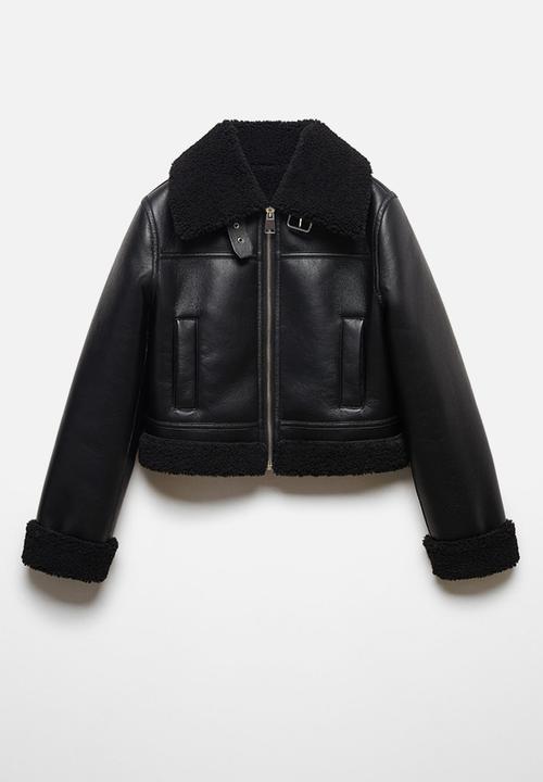 MANGO - Jacket bicho - black