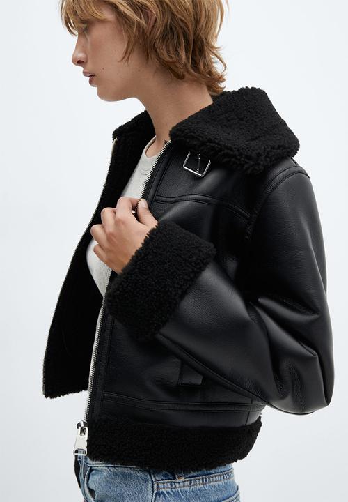 MANGO - Jacket bicho - black