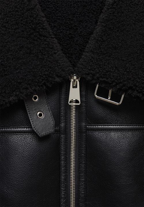 MANGO - Jacket bicho - black