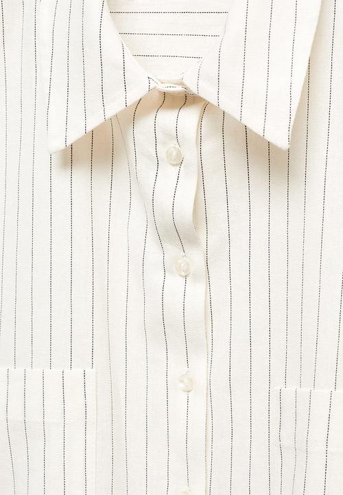 MANGO - Shirt rayo-h - white