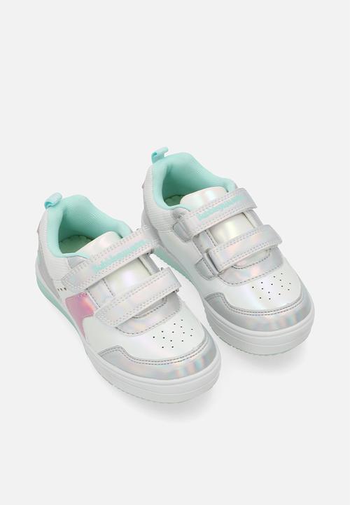 Bubblegummers - Neon girls light up sneakers - silver