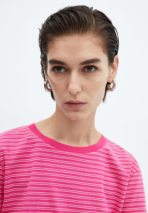 MANGO - T-Shirt Bella-H - Bright Pink