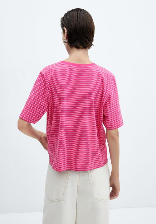 MANGO - T-Shirt Bella-H - Bright Pink