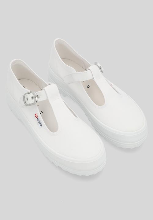 SUPERGA - 2541 Mary jane alpina buckle sandal - 901 white