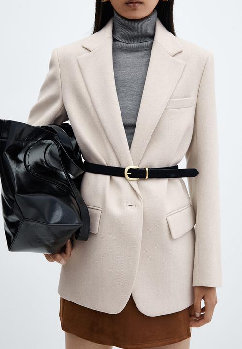 MANGO - Blazer tulum - light beige