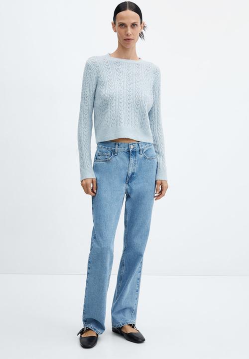 MANGO - Sweater billy - mid-blue