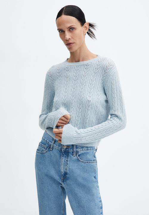 MANGO - Sweater billy - mid-blue