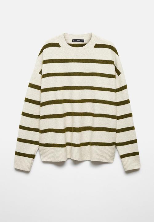 MANGO - Sweater marini - beige/khaki