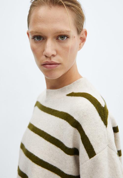 MANGO - Sweater marini - beige/khaki