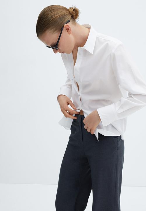 MANGO - Shirt Regu - Natural