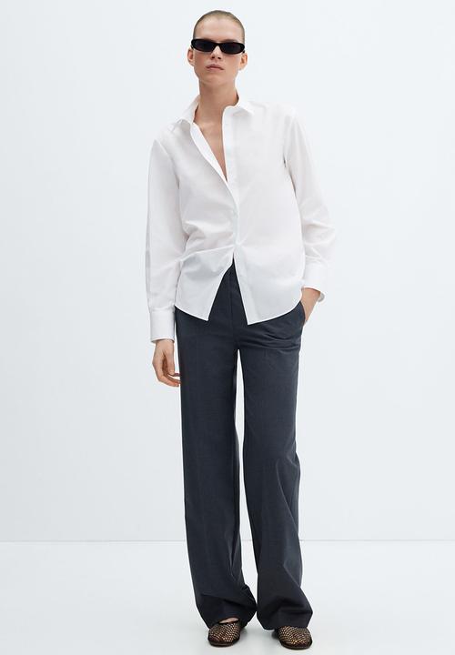 MANGO - Shirt Regu - Natural