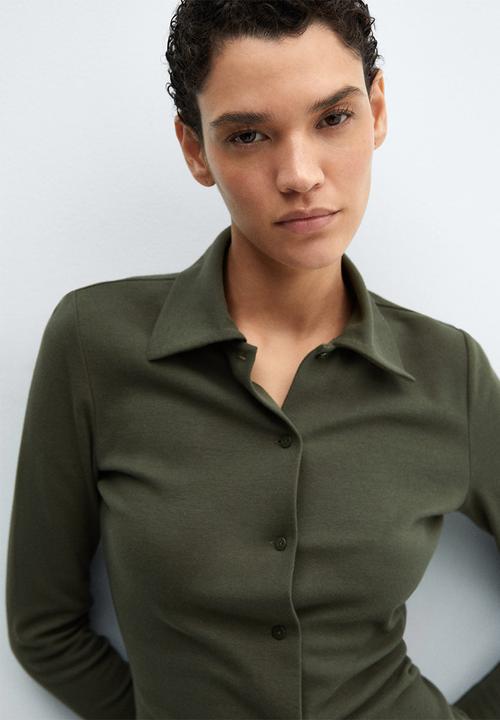 MANGO - Shirt Orion - Beige/ Khaki