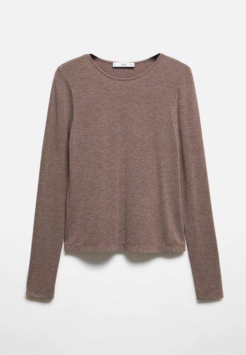 MANGO - T-shirt lucy - light brown
