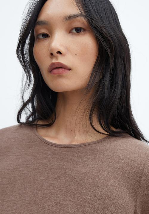 MANGO - T-shirt lucy - light brown