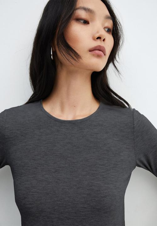 MANGO - T-shirt lucy - dark grey