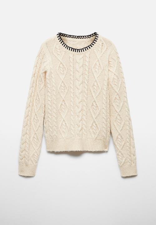 MANGO - Sweater Frizzly - Light Beige