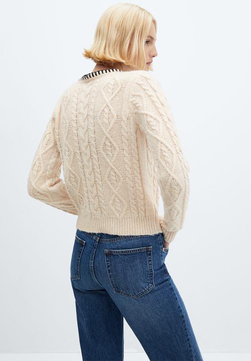 MANGO - Sweater Frizzly - Light Beige