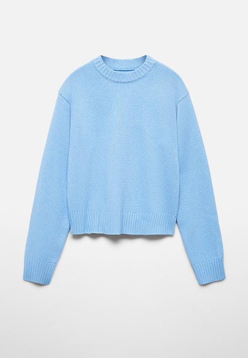 MANGO - Sweater silvest - mid-blue