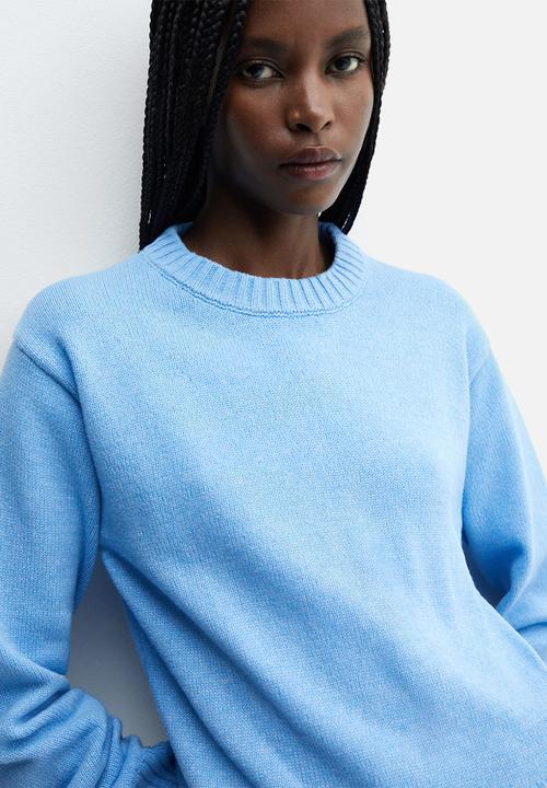 MANGO - Sweater silvest - mid-blue