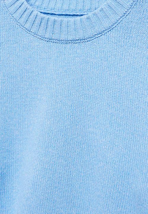 MANGO - Sweater silvest - mid-blue