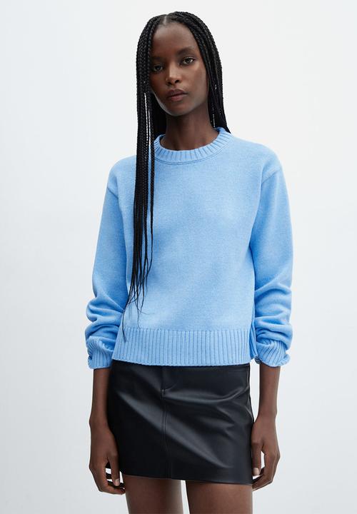 MANGO - Sweater silvest - mid-blue