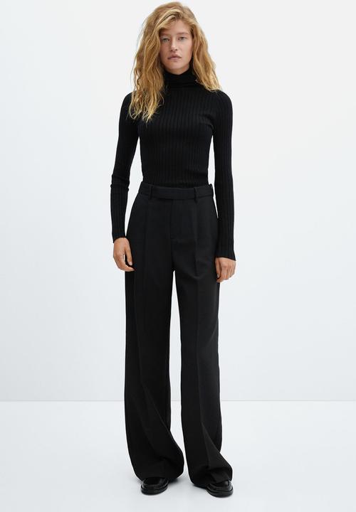 MANGO - Sweater goletac - black