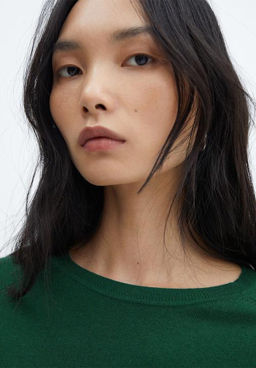 MANGO - Sweater lucca - dark green