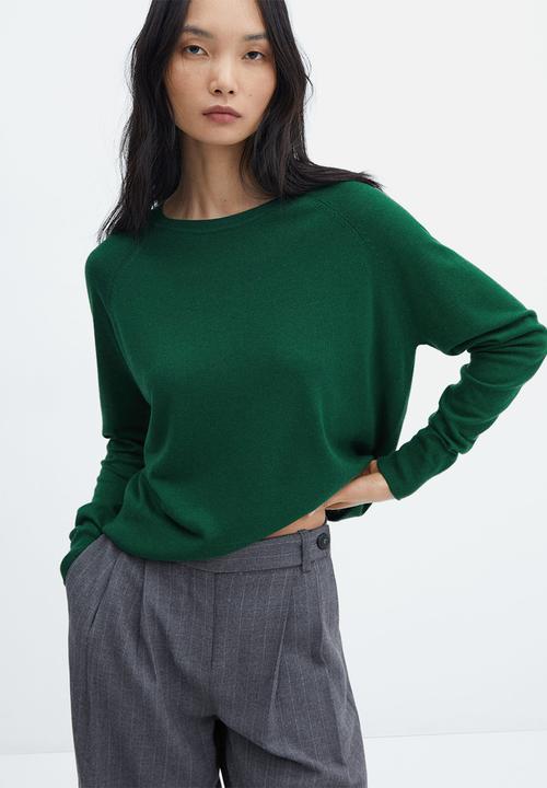 MANGO - Sweater lucca - dark green