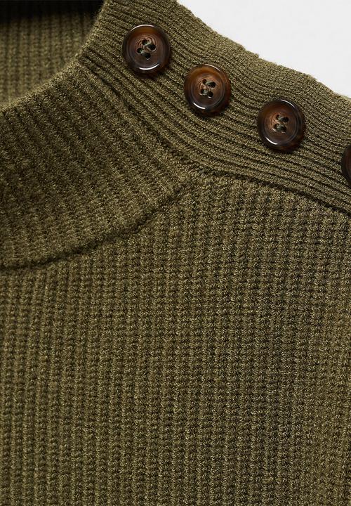 MANGO - Sweater lalo - beige/khaki