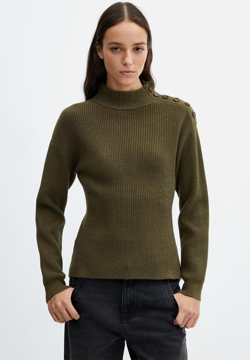 MANGO - Sweater lalo - beige/khaki