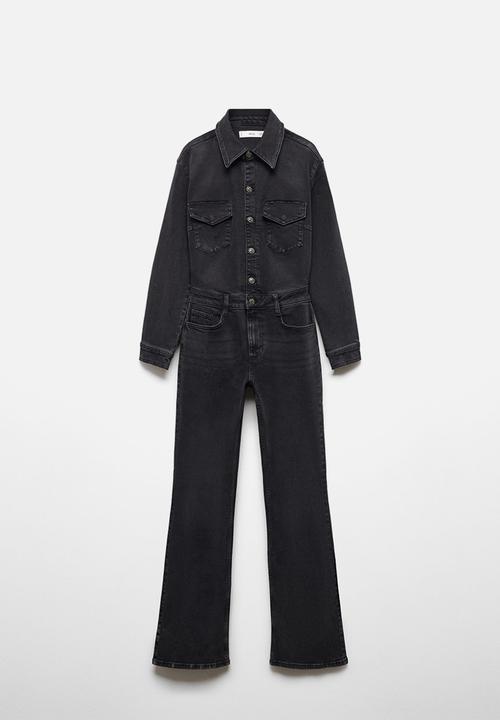 MANGO - One-Piece Suit Judith - Open- Grey