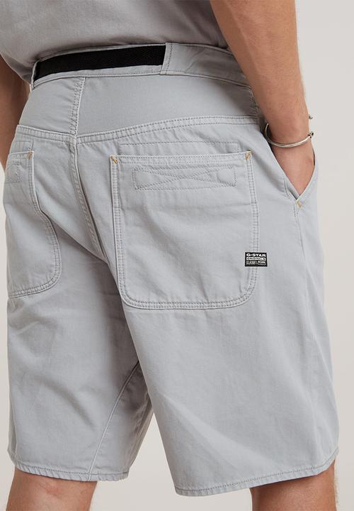 G-STAR - Travail ShortSteer ecru 10oz denim r - renaissance correct grey gd